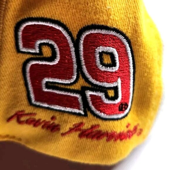 NASCAR hat Kevin Harvick Shell Yellow Red Hat racing cap - Picture 2 of 5